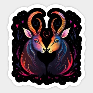 Antelope Valentine Day Sticker